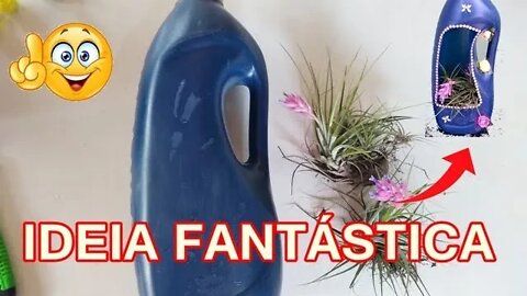 IDEIA FANTÁSTICA COM GARRAFA DE AMACIANTE - FAÇA VOCÊ MESMO / Aprendendo com Tom Artesão