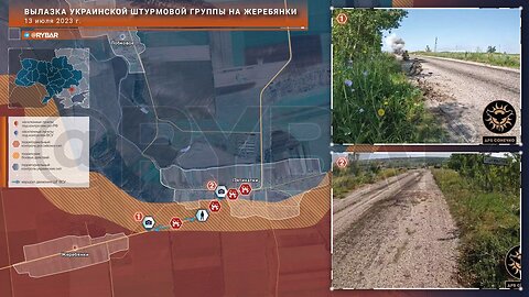 Unsuccessful Ukrainian attack on Zherebyanka sold in the Ukrainian media as some kind of success!