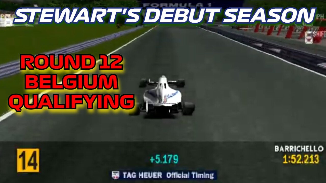 Stewart's Debut Season | Round 12: Belgian Grand Prix Qualifying | Formula 1 '97 (PS1)