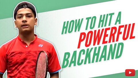 How to Hit a Powerful Backhand - Lesson from Prashant Mehta Badminton - Hindi with English subtitles