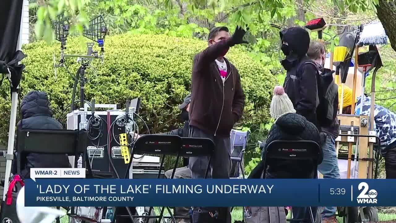 "Lady in the Lake" film crews spotted in Pikesville