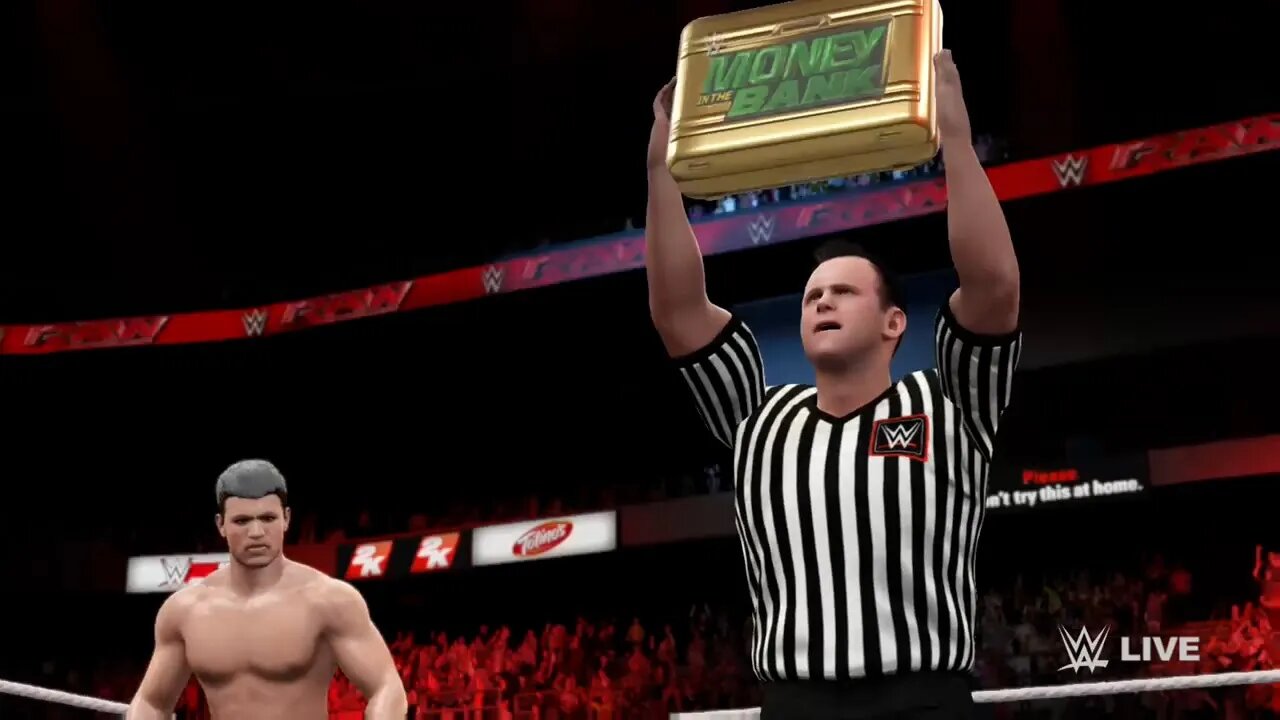 Cashing in Money in the Bank - WWE 2K16 Game Clip