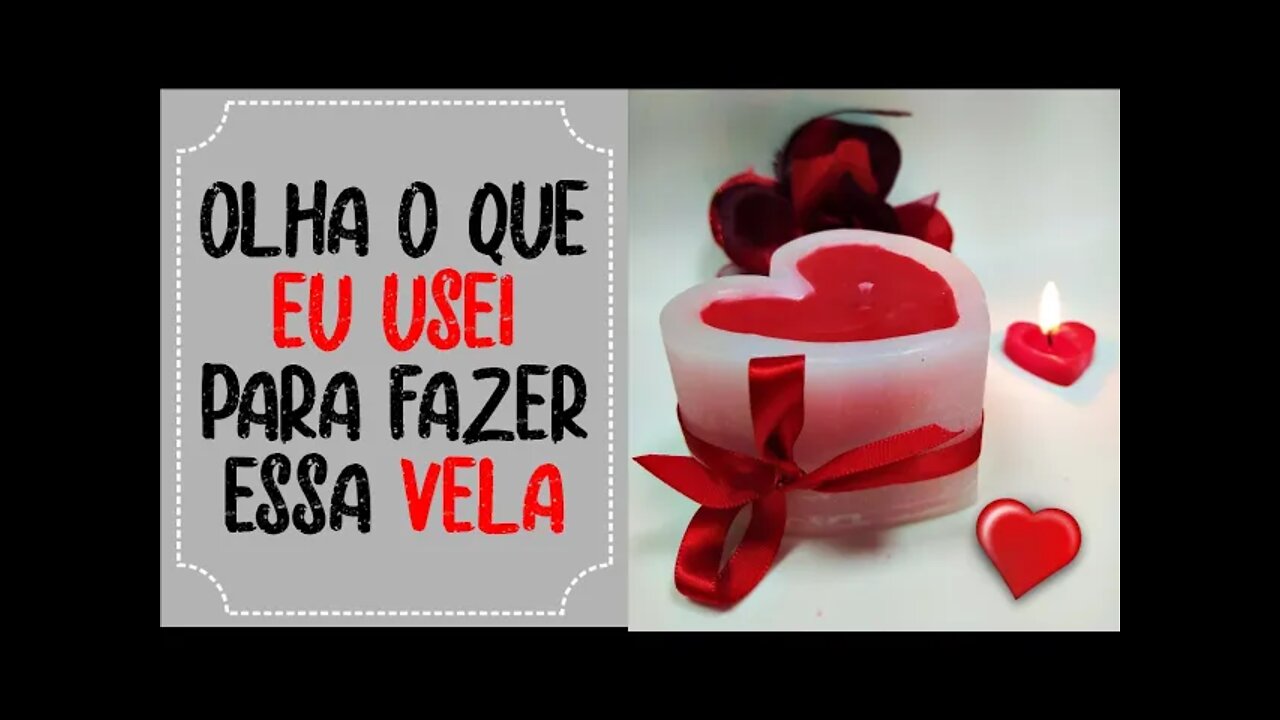 VELA COM TÉCNICA SIMPLES - ESPECIAL DIA DOS NAMORADOS #candle