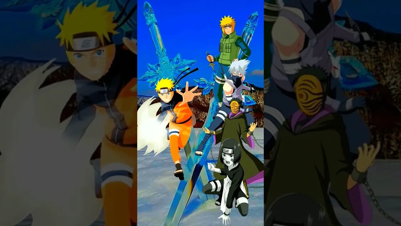 Naruto VS Minato, Kakashi, Obito, Rin - WHO IS STRONGEST??.#shorts