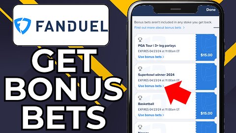 HOW TO GET BONUS BETS ON FANDUEL