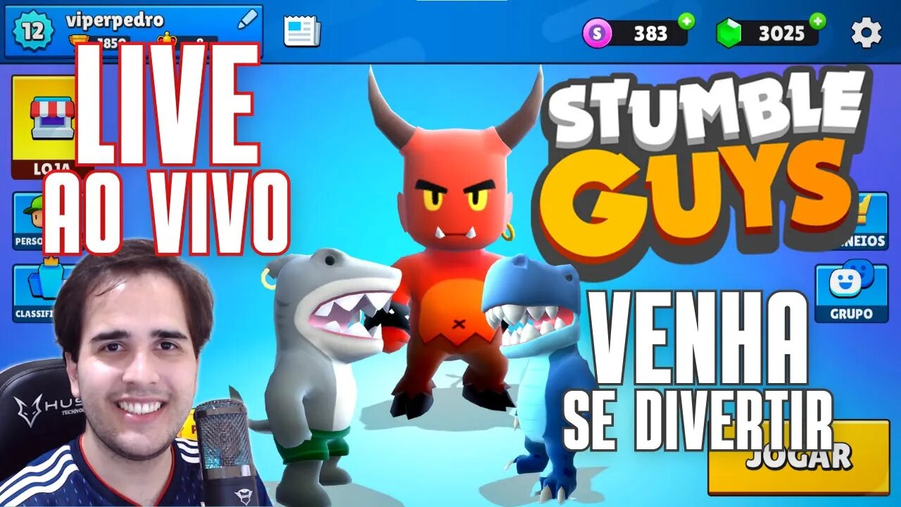 [LIVE] STUMBLE GUYS AO VIVO JOGANDO COM OS INSCRITOS (atualização versão 0.37 - Steam) (10/04/22)