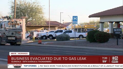 Active gas leak shuts down traffic, evacuates Glendale businesses