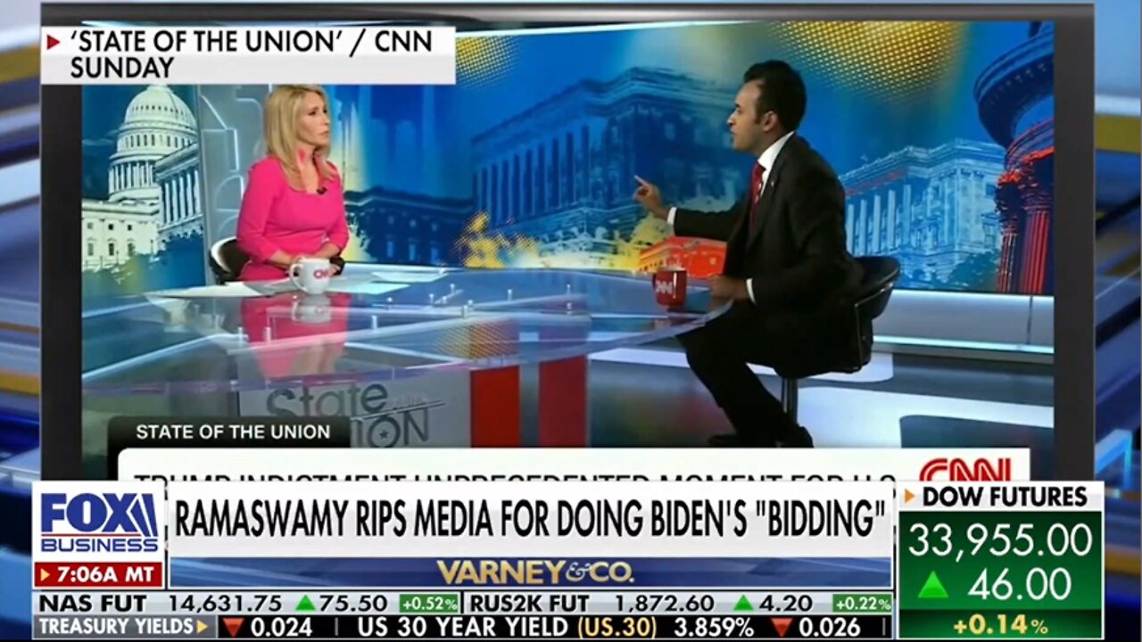 CNN's Dana Bash Gets Torn A New One Over Its Coverage Of Trump Indictment | Vivek Ramaswamy On Fire