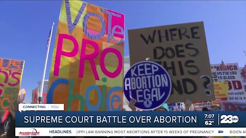 Supreme court battle over abortion