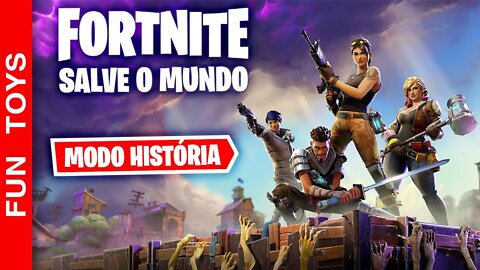 LIVE de FORTNITE - SALVE O MUNDO - Modo História! Venha descobrir comigo como este modo funciona.