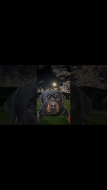 Bidding farewell to his doggy mom 😢 #rottweiler #dog