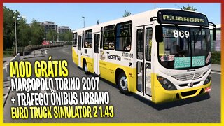 ESTE ÔNIBUS MARCOPOLO TORINO 2007 É LANÇAMENTO E ESTA SENSACIONAL + PACK DE TRÁFEGO ETS2 1.43