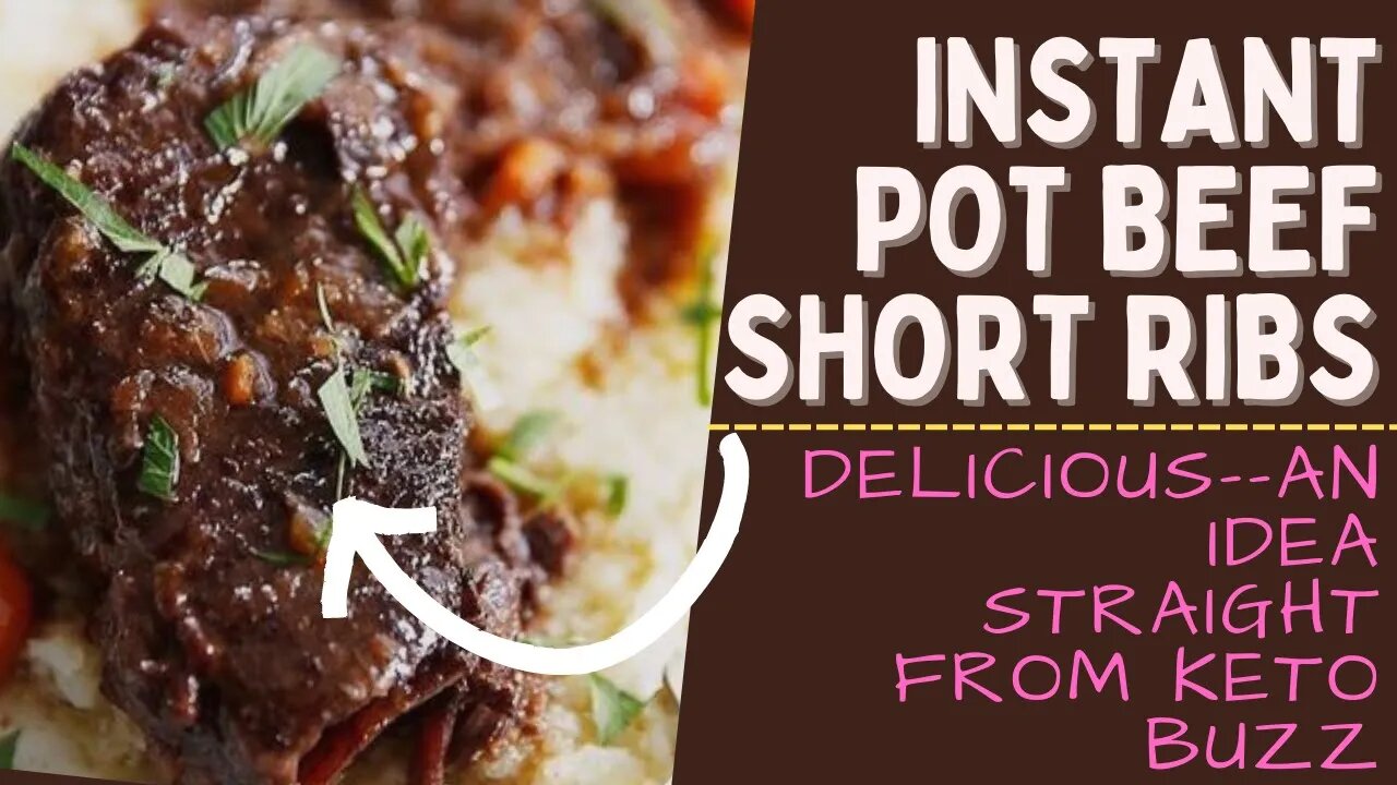 Instant pot short ribs | Keto INSTANT POT short beef ribs recipe.