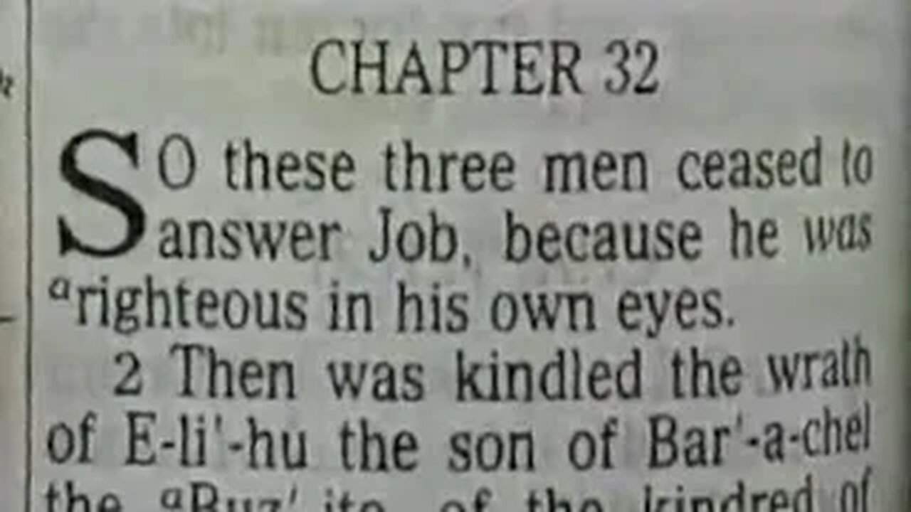 Job: Chapters 32-34