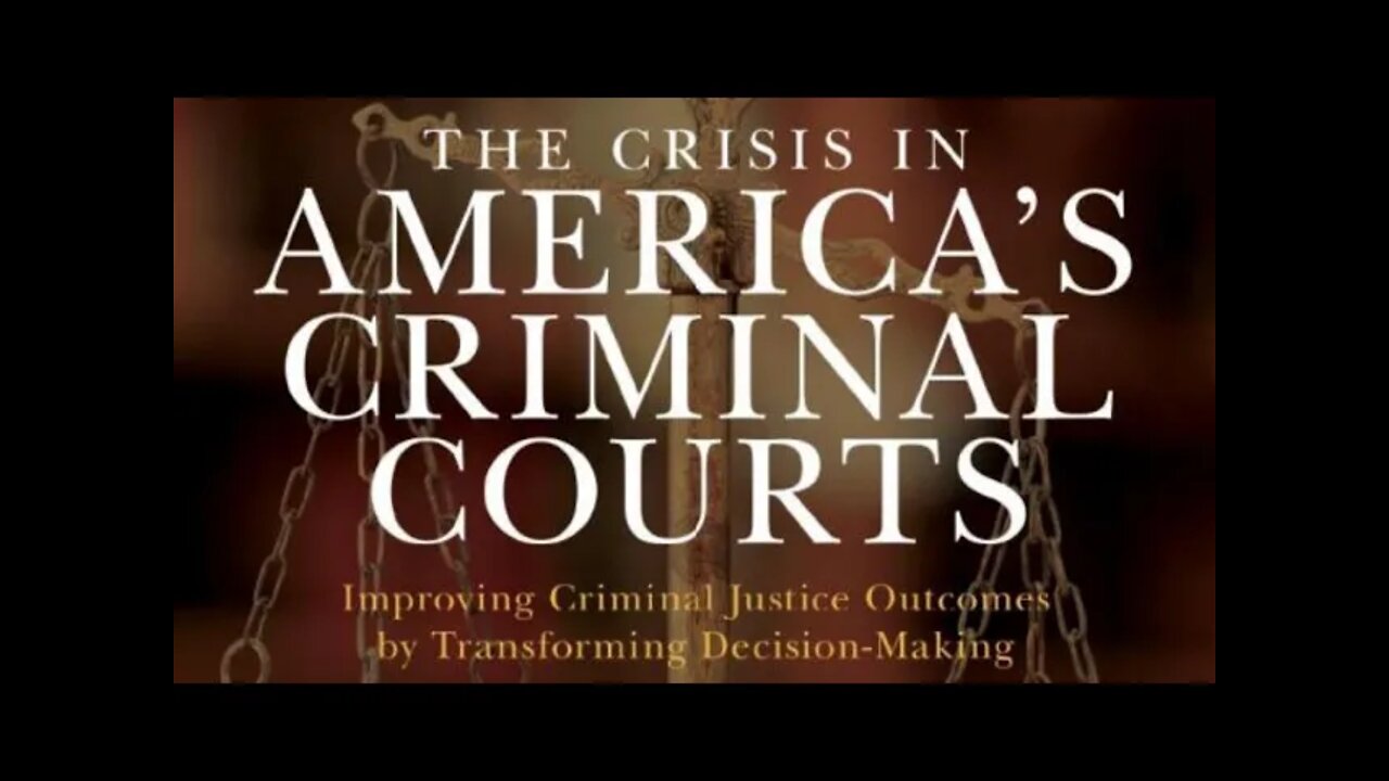 William R. Kelly discusses his book The Crisis in America's Criminal Courts...