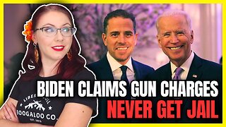 Biden Claims Gun Charges Never Get Jail Time | Hunter Biden Pardon