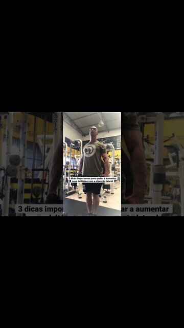 Como aumentar o tamanho de Deus deltóides com a elevação lateral #shorts