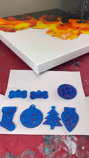 🥳I hit my first goal! #roadto1000 #subscribe #helpme #shorts #resin #goals #abstractart