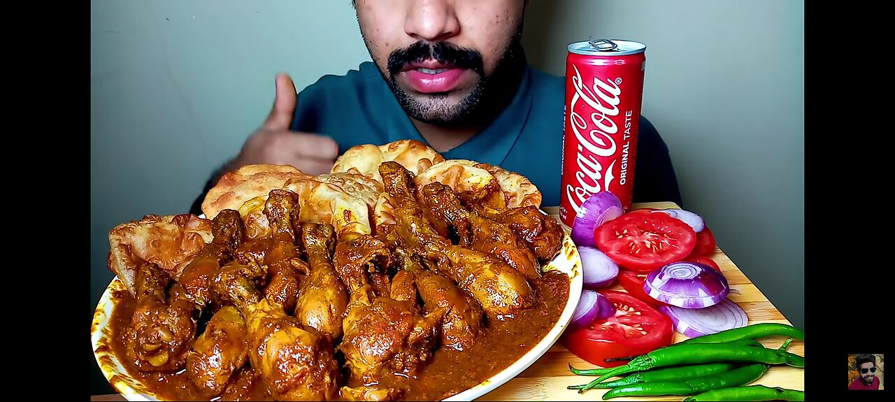 Asmr eating spicy chicken curry, eating very spicy chicken liver curry, eating very spicy chicken