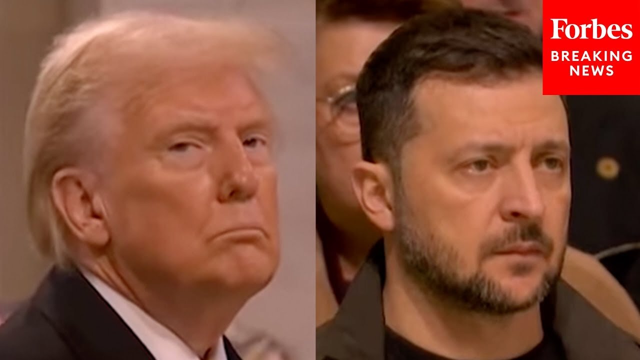 Donald Trump And Ukraine’s Zelenskyy Stand During The Reopening Ceremony For Notre Dame In Paris