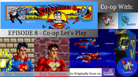 Retro Arcade Gameplay | Superman - Full Arcade Co-op Let's Play | 2-Player