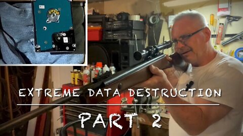 Extreme data destruction part 2 making Hilary proud! Walther force 1000 & Benjamin 397pa