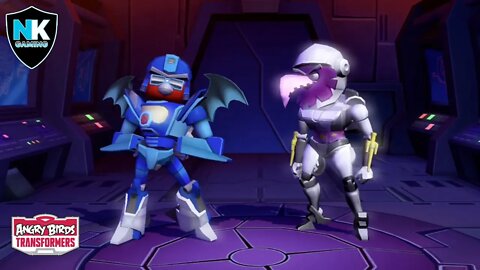 Angry Birds Transformers - Blurr + Preview Of New Character Zeta As Nightbird