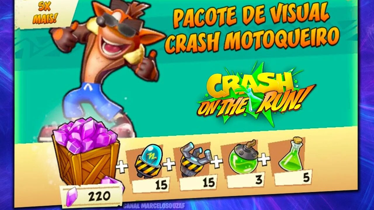 Crash On The Run | Pacote de Visual Crash Motoqueiro