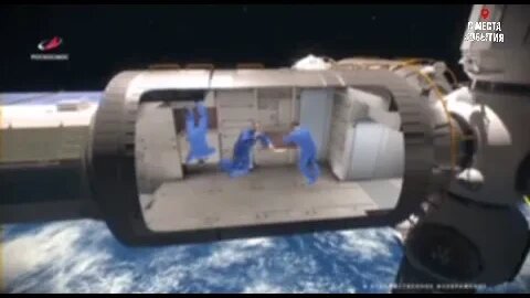 Roscosmos showed an artistic image of the assembly and operation of the new Russian orbital station