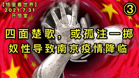 KWT2176(3)奴性导致南京疫情降临-四面楚歌，或孤注一掷20210731-6【悟里看世界】