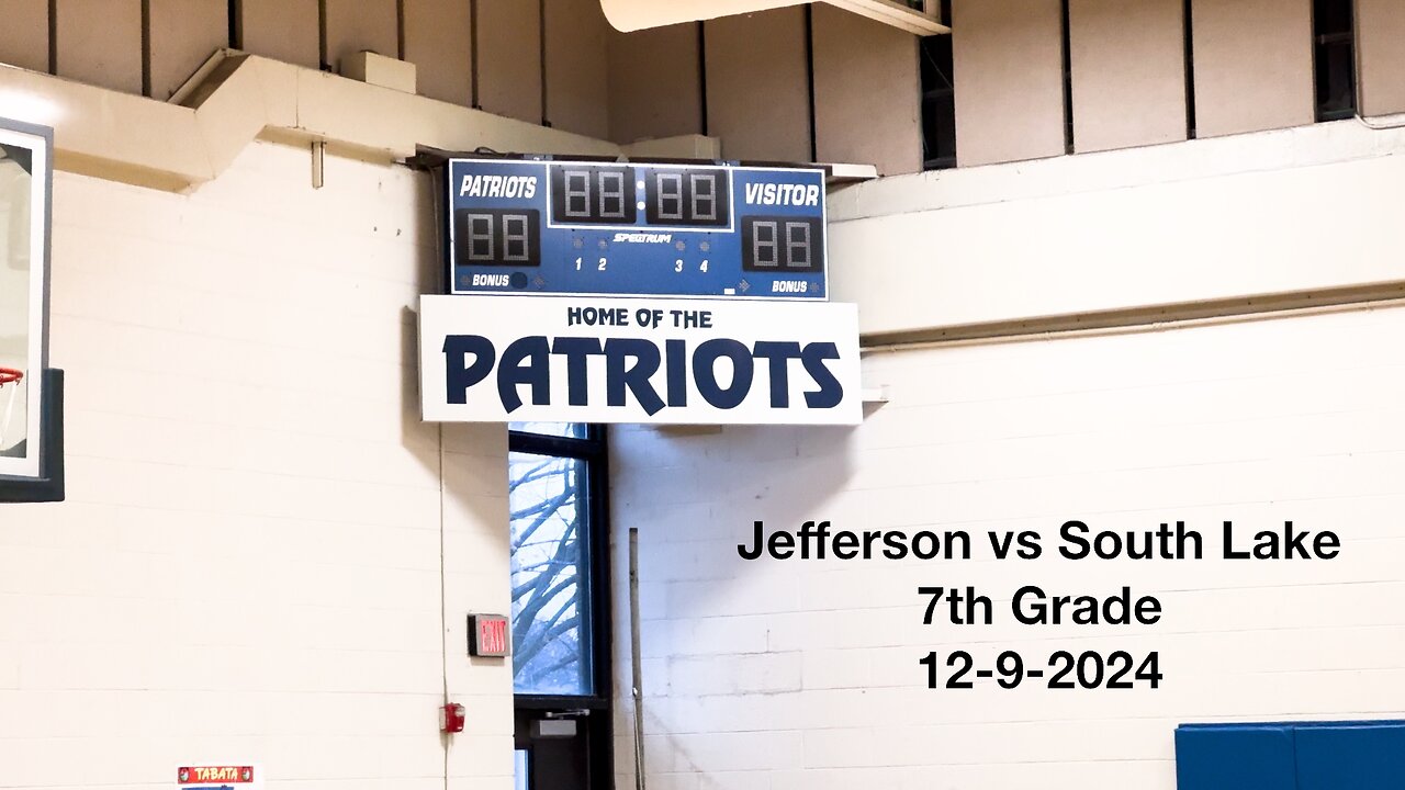 Jefferson vs. South Lake 7th Grade Basketball 12-9-2024