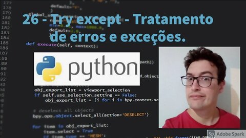 Aula 26 - Try Except - Tratamento de erros e exceções