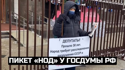 Пикет «НОД» у Госдумы РФ