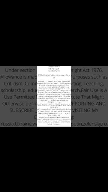 Our War'ld Today - War Channel #shorts