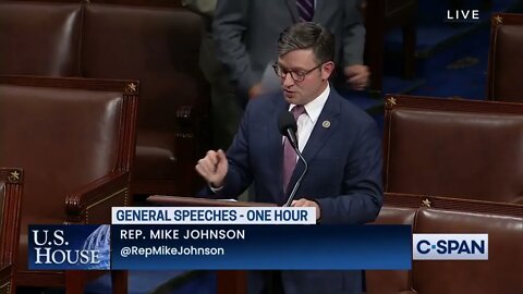 Congressman Johnson leads a Special Order on the House Floor