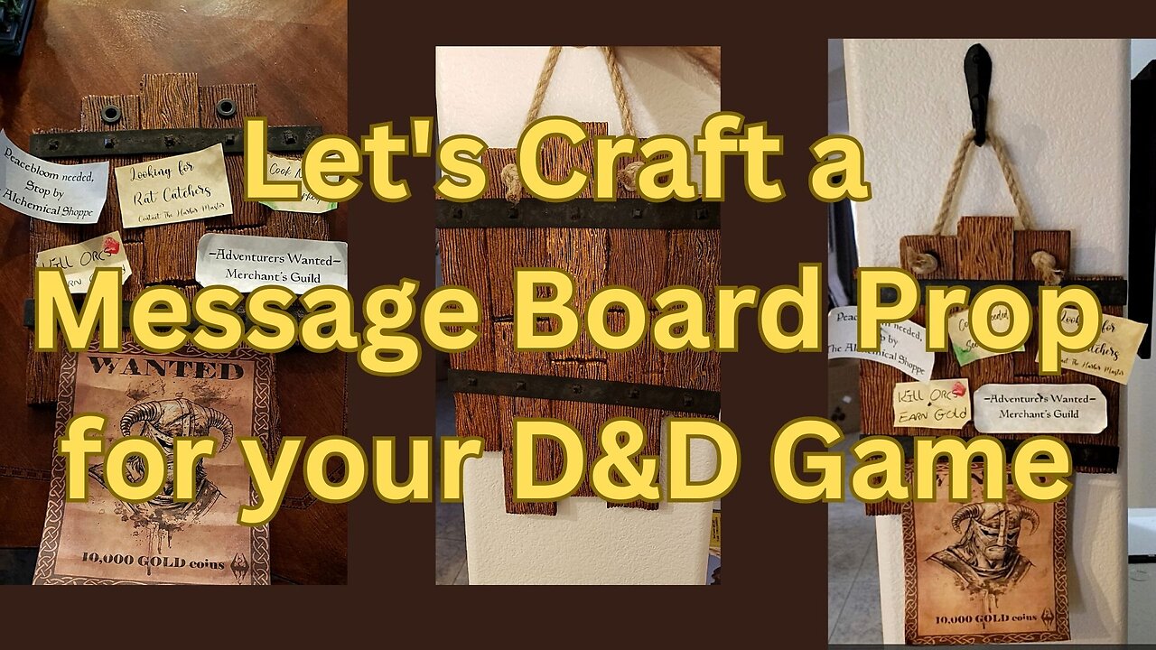 Let's Craft a Message Board Prop for your D&D Game