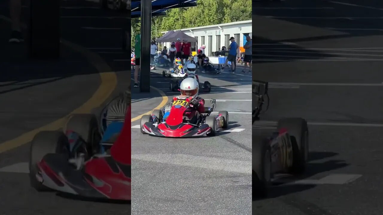 Thumbs up for speed! #gokart #racing