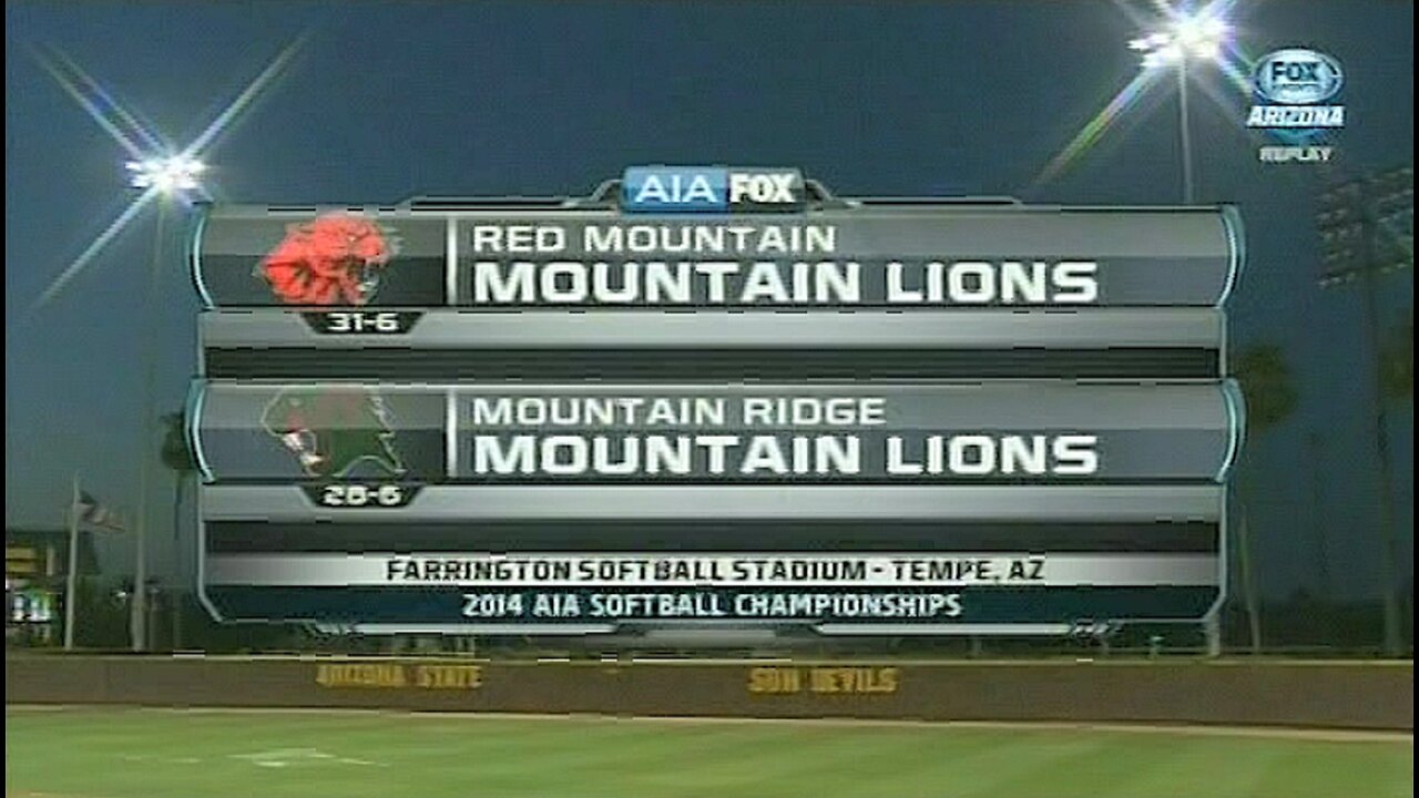 2014 HS Softball - AIA D1 SBT - Championship Game