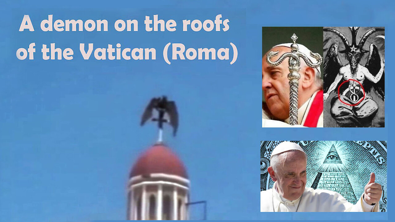 VATICAN / Un "démon" filmé sur le toit du Vatican...! (Hd 1080)