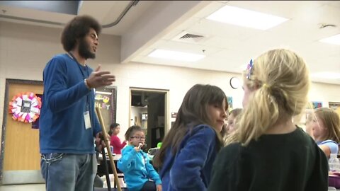 Rapping janitor, Mr. Eli, entertains and inspires students in Aurora