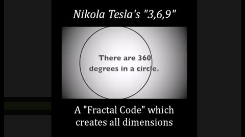 Nikola Tesla's "3,6,9"