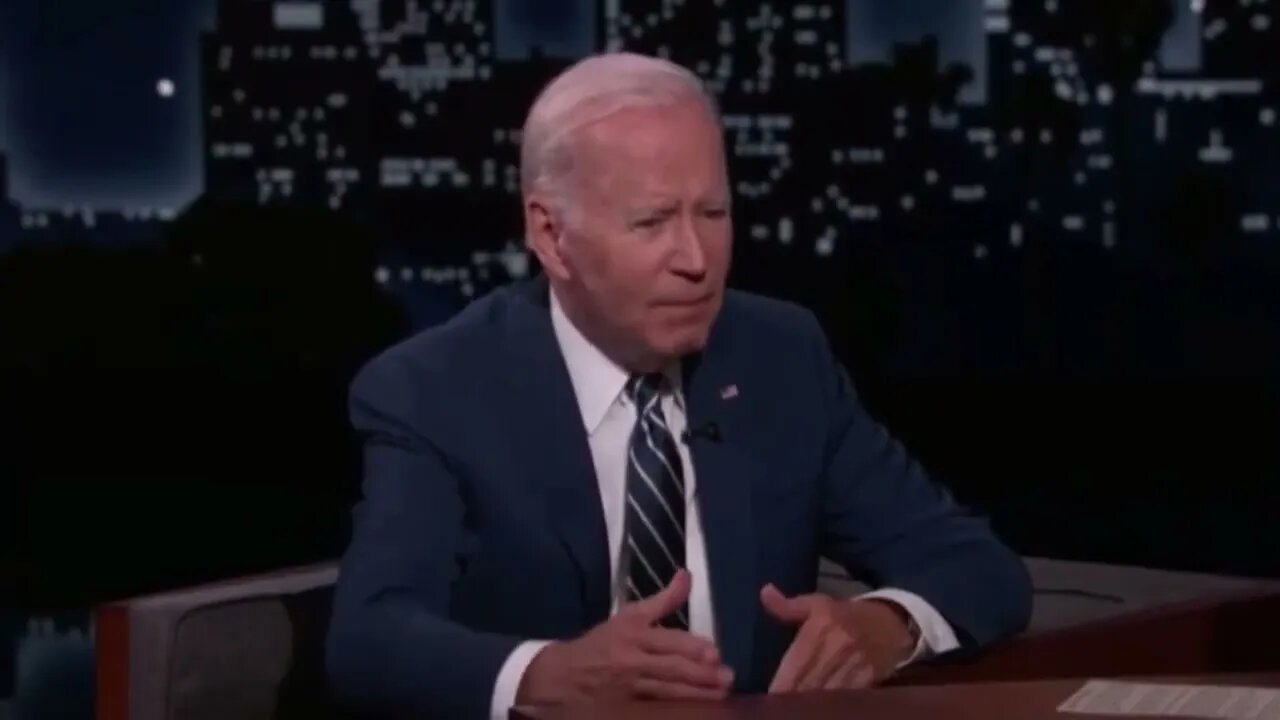 Biden on Jimmy KImmel show making a fool of himself