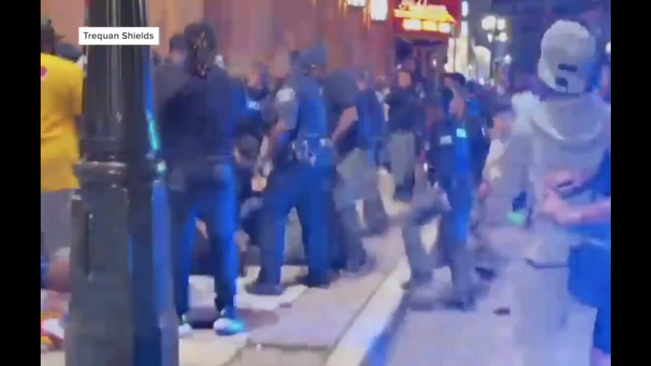 Detroit police suspend officer seen on video punching man in Greektown