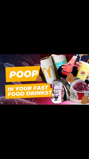 Is Poop in your fast-food drinks?