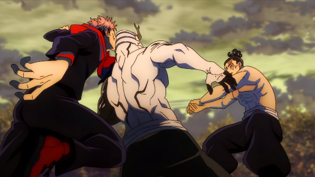 Full Fight scene Itadori and Todo vs Hanami | Jujutsu Kaisen - Anime 4K