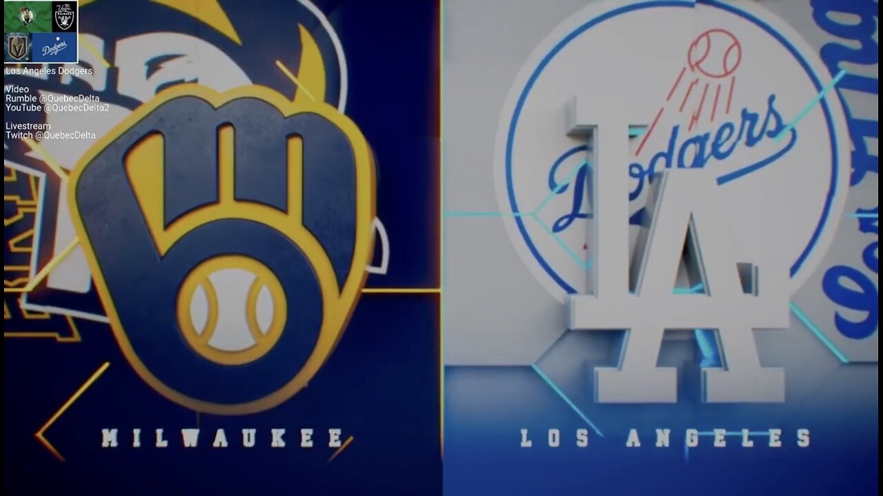 Brewers @ Dodgers. Game 1 of 3 Game Series. MLB the Show 24.