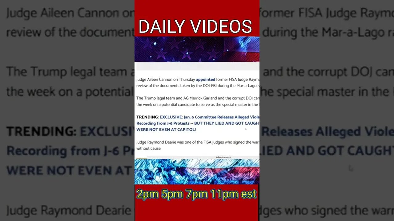 DOJ DEMANDS A NEW JUDGE LOYAL TO BIDEN