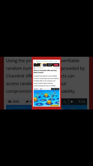 What is Chainlink VRF and How Does it Work? #cryptomash @AnthonyPompliano @Hashoshi4 @Finematics