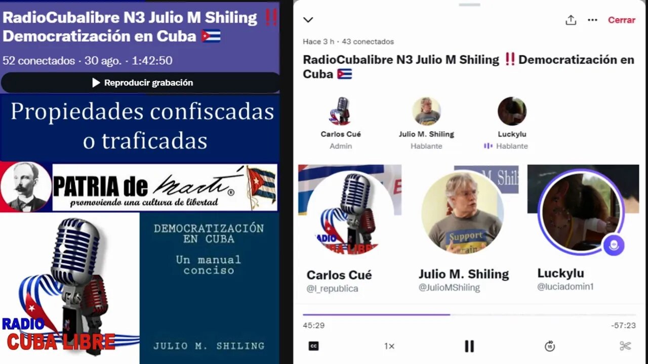 Democratización en Cuba Propiedades confiscadas o traficadas