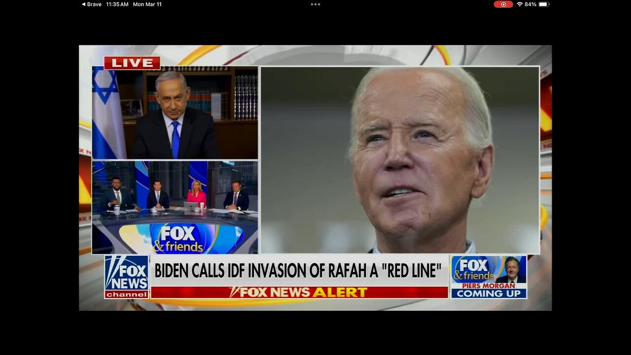 Netanyahu appears on Fox News with veiled message to Blinken and Biden.